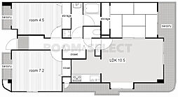 クレス 3LDKの間取図画像