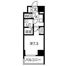 エスリード大須アヴェニュー 1Kの間取図画像