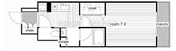 パークアクシス新栄 1Kの間取図画像