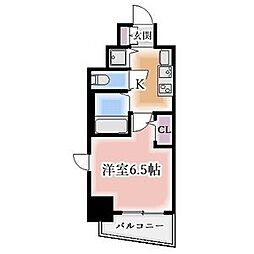 プレサンス金山グリーンパークス 1Kの間取図画像
