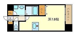 プレサンス名古屋STATIONビーフレックス 1Kの間取図画像