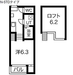 NAGOMI 1Kの間取図画像