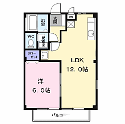 CYメゾン 1LDKの間取図画像