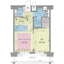 プレサンス名古屋STATIONビジュ 1LDKの間取図画像