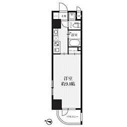 HF久屋大通レジデンス 1Kの間取図画像
