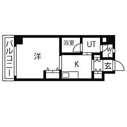 グランドステージ今池 1Kの間取図画像
