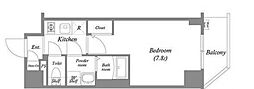 エスリード新栄デュオ 1Kの間取図画像