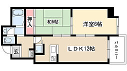 なかくにビル 2LDKの間取図画像