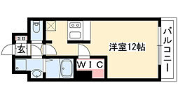 プレサンスジェネ千種内山 1Kの間取図画像