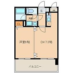 こうしょう庵 1DKの間取図画像
