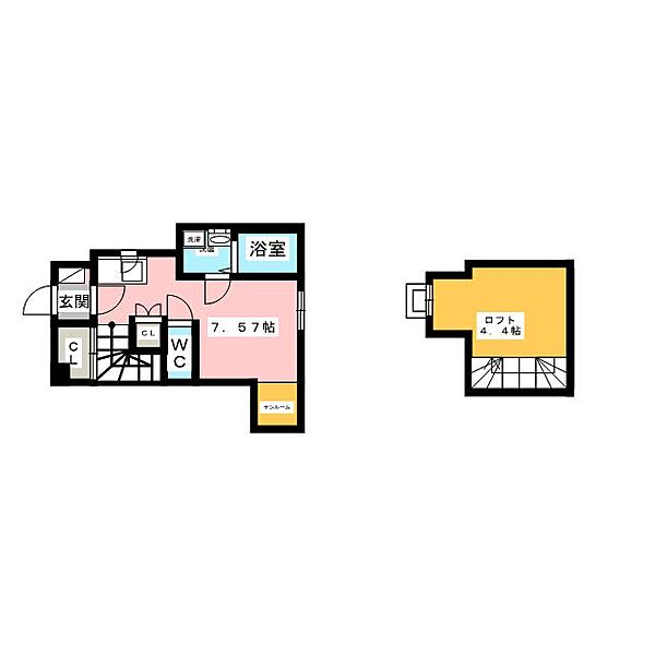 パークフロント清明山 102｜愛知県名古屋市千種区清明山２丁目(賃貸アパート1R・1階・24.45㎡)の写真 その2