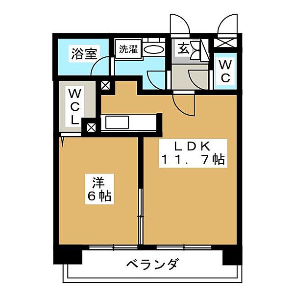 Ｌａ　ＦＥＬＭＯ菊坂（ラ　フェルモ） ｜愛知県名古屋市千種区菊坂町１丁目(賃貸マンション1LDK・10階・41.32㎡)の写真 その2