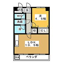 福井ビル  ｜ 愛知県名古屋市千種区小松町５丁目（賃貸マンション1LDK・4階・38.80㎡） その2