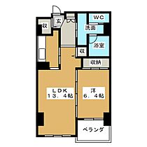 アンソレイエ覚王山 501 ｜ 愛知県名古屋市千種区末盛通１丁目（賃貸マンション1LDK・5階・54.20㎡） その2