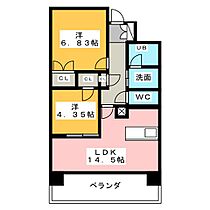 ＰＬＡＴＺ　ＫＡＫＵＯＺＡＮ 101 ｜ 愛知県名古屋市千種区山門町２丁目（賃貸マンション2LDK・1階・59.98㎡） その2