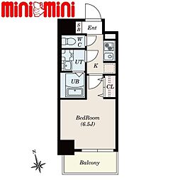 S-RESIDENCE今池arcana 5階1Kの間取り
