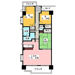 ロータリー春岡 3LDKの間取図画像