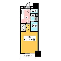 タウンライフ今池 1Kの間取図画像