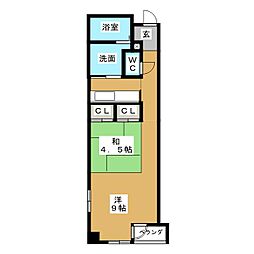 acer 1LDKの間取図画像