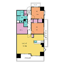 グレイス覚王山 3LDKの間取図画像