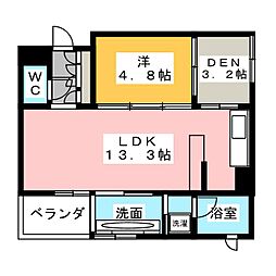 パークホームズ覚王山イースト 1LDKの間取図画像