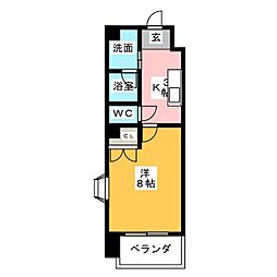シテイライフ池下駅前 1Kの間取図画像
