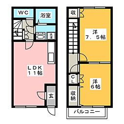 🉐敷金礼金0円！🉐ＴＯＷＮ　ＨＯＵＳＥ　Ｂ館