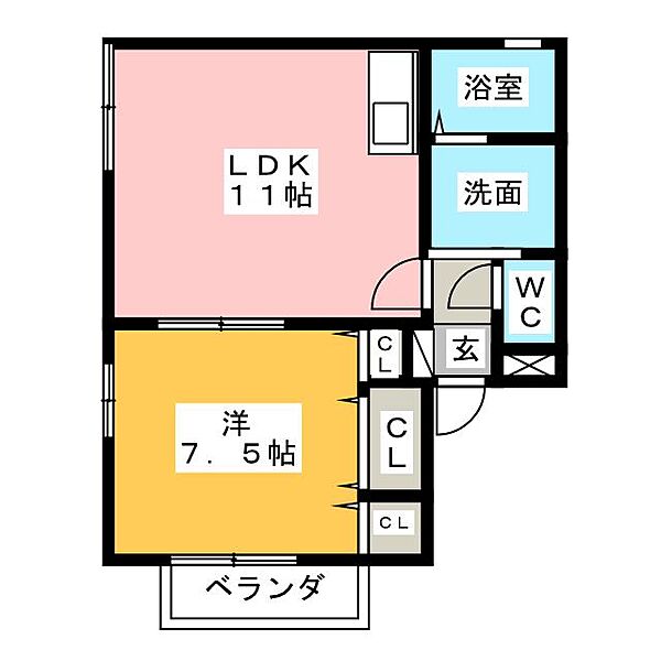 ジョイフル八幡 ｜愛知県名古屋市中村区諏訪町１丁目(賃貸アパート1LDK・2階・43.26㎡)の写真 その2