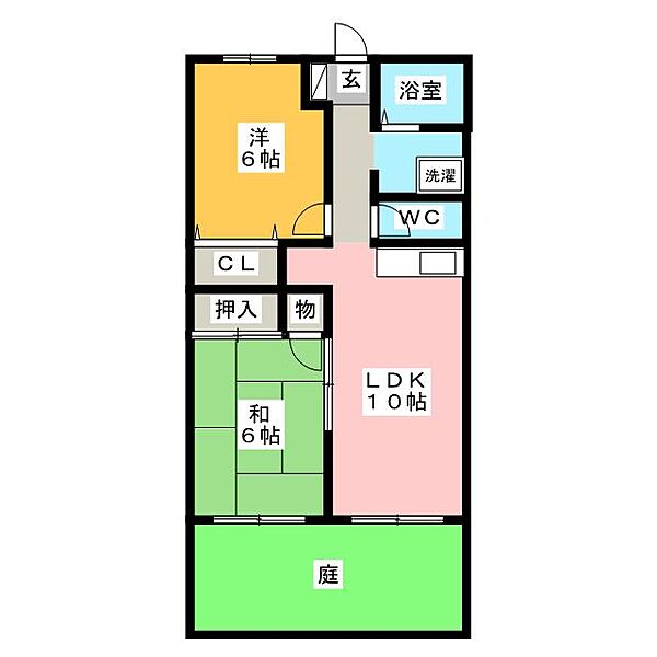 ハイツ高道 ｜愛知県名古屋市中村区高道町６丁目(賃貸アパート2LDK・1階・49.14㎡)の写真 その2