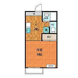 エクセル小鴨 ワンルームの間取図画像