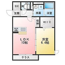 Casa F 1LDKの間取図画像