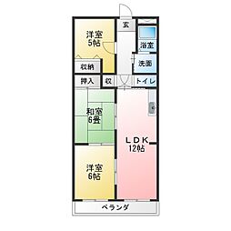 ラフィネ1 3LDKの間取図画像