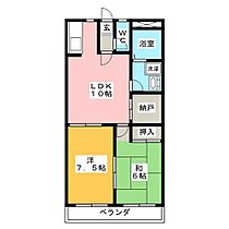 プレシアス赤城  ｜ 愛知県名古屋市西区上名古屋２丁目（賃貸マンション2LDK・3階・56.00㎡） その2