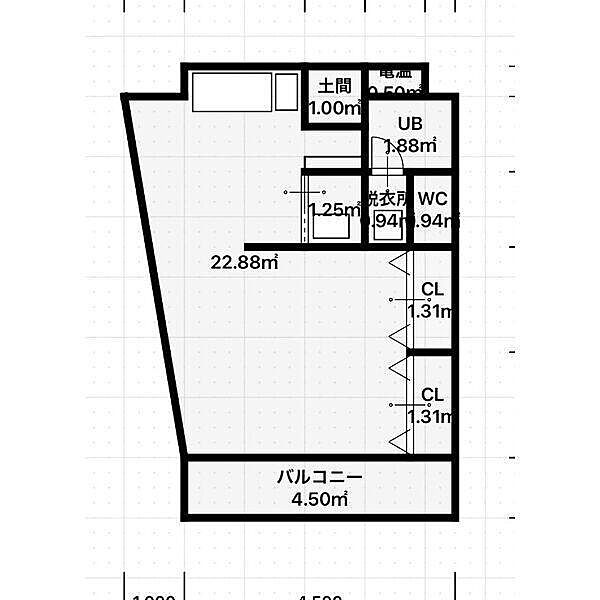 アベニュー22 ｜愛知県名古屋市西区新道１丁目(賃貸マンション1LDK・4階・39.60㎡)の写真 その2