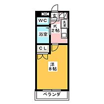 ウエストタウン福田  ｜ 愛知県名古屋市西区庄内通３丁目（賃貸マンション1K・6階・21.45㎡） その2