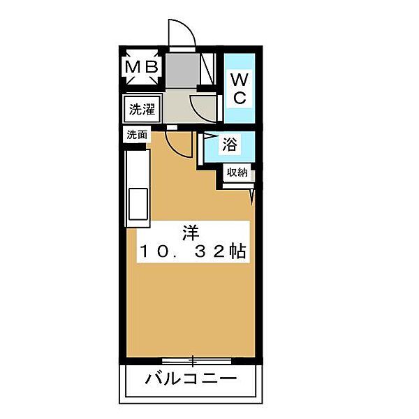 ファンタジア21 ｜愛知県名古屋市西区香呑町６丁目(賃貸マンション1R・4階・24.57㎡)の写真 その2