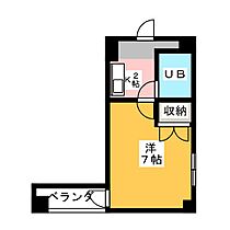 エ・スパシオ名西  ｜ 愛知県名古屋市西区押切１丁目（賃貸マンション1K・5階・20.25㎡） その2