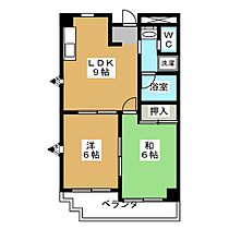 サンモーリエ  ｜ 愛知県名古屋市西区児玉３丁目（賃貸マンション2LDK・2階・46.55㎡） その2