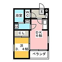 ＢＲＩＸ児玉浄心  ｜ 愛知県名古屋市西区児玉３丁目（賃貸アパート1DK・1階・25.50㎡） その2