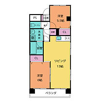 ラ・ネージュIII  ｜ 愛知県名古屋市西区名塚町５丁目（賃貸マンション2LDK・3階・54.65㎡） その2