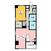 ルミエール浄心  ｜ 愛知県名古屋市西区上名古屋３丁目（賃貸マンション1LDK・5階・53.25㎡） その2