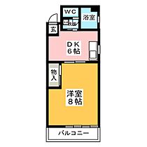 上良ビル  ｜ 愛知県名古屋市西区名西１丁目（賃貸マンション1DK・4階・35.00㎡） その2