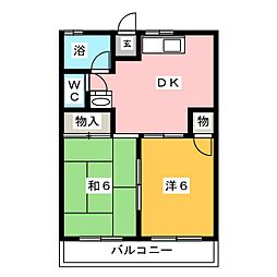 間取図画像 2DK