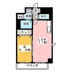 間取図画像 1LDK