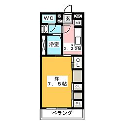 間取図画像 1K
