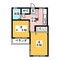 間取図画像 2DK