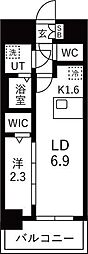 メイクスアート名古屋城西 1LDKの間取図画像