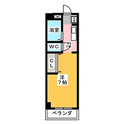ウェルネス・X+ 1Kの間取図画像