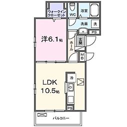 VIVACE(ヴィヴァーチェ) 1LDKの間取図画像