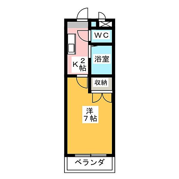 シャンポール大針II ｜愛知県名古屋市名東区大針３丁目(賃貸マンション1K・2階・21.04㎡)の写真 その2